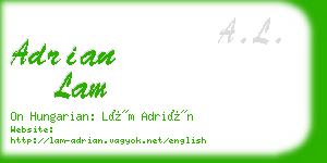 adrian lam business card